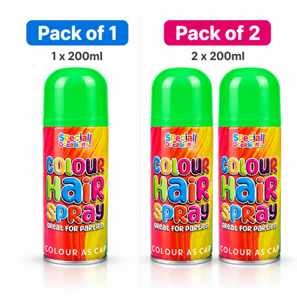 Hair Colour Spray 200ml Temporary Wash Out Halloween Fancy Dress Party 6 Colours