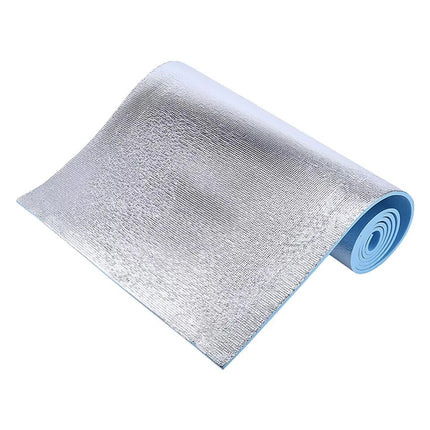 Yoga Camping Mat 6mm EVA Foam Roll Up Waterproof Insulated Foil Exercise 180x50