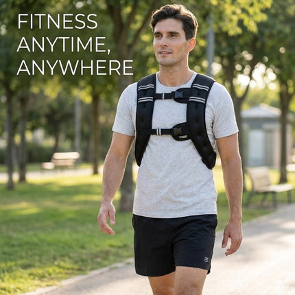 Adjustable 10KG Weighted Vest Fitness Training Running Jogging Workout Gym