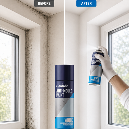 Anti Mould Spray Paint 400ML One Coat White Finish
