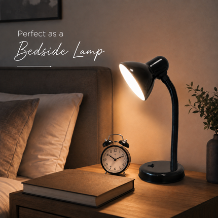 Study Desk Lamp Flexible Neck E27 40W Simple Design for Study Work Room Home
