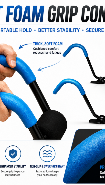 Fitness Ab Trimmer Sit Up Crunch Core Ab Roller Soft Foam Grip Gym Workout