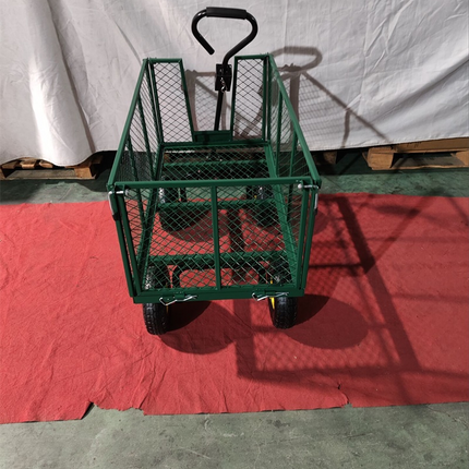 Garden Trolley TRAILER Deluxe High Sided Cart 500kg H Duty Festival Camping LARG