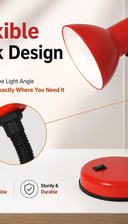 Classic Flexible Neck Desk Lamp E27 Max 40W