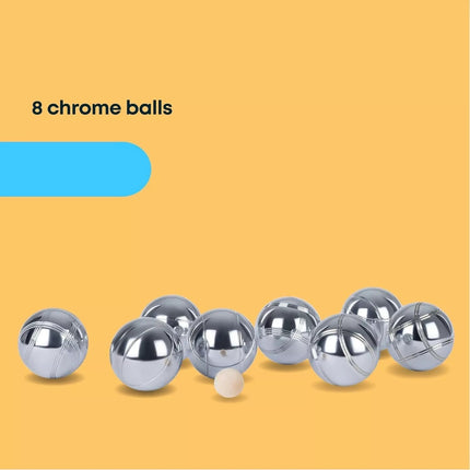 French Boules Set Pack Of 8 Outdoor Garden Beach Petanque Ball Game & Carry Case