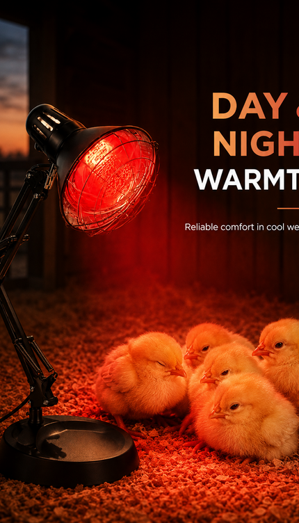 150W Infrared Heat Lamp Chick Brooder Light Poultry