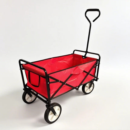 Folding Wagon 70KG Collapsible Trolley Cart Wheels for Camping Beach & Garden