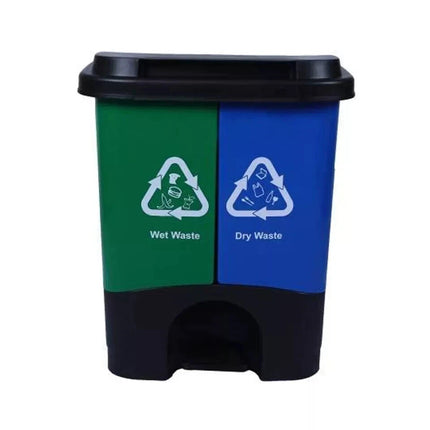 16L 20L 40L Recycling Pedal Bin Double Compartment Kitchen Waste Dustbin