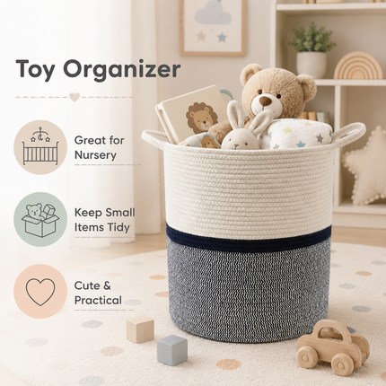 Cotton Rope Laundry Basket