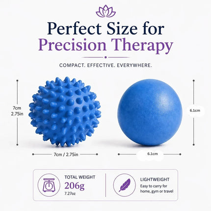 Lacrosse & Spiky Massage Ball Set
