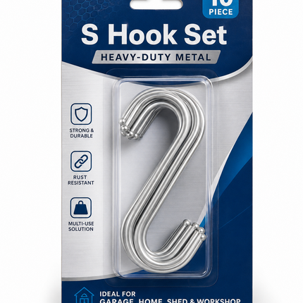 Stainless Steel S Hooks – Pack