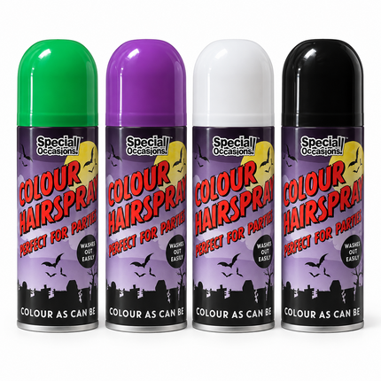 Halloween Hair Colour Spray 200ml Temporary Wash Out Fancy Dress Up Party Dye