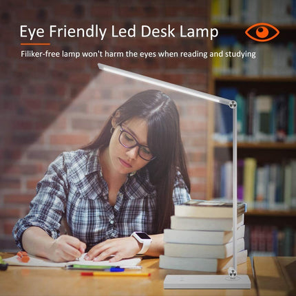 LED Table Desk Lamp – Eye-Caring Light USB Charging 3 Modes Touch Control