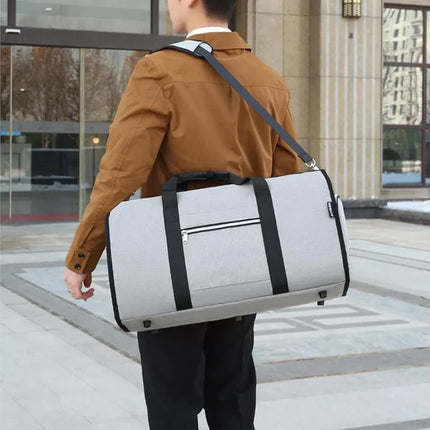45L Duffel Bag Travel Holdall Large Foldable Suit Garment Carrier Bag + Strap
