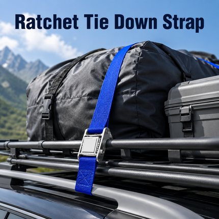 Ratchet Tie Down Strap 5m Heavy Duty Cargo Belt