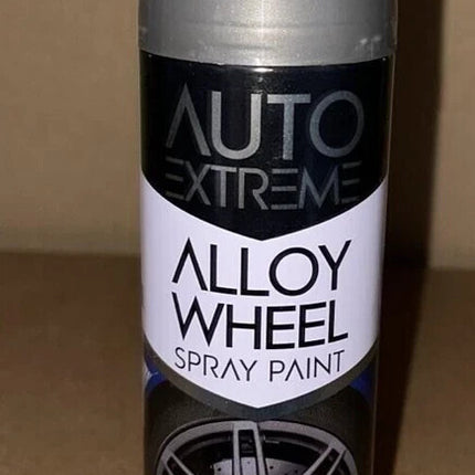 AX Alloy Wheel Spray Paint Gun Metal Grey Smooth Finish Fade Resistant 300ml