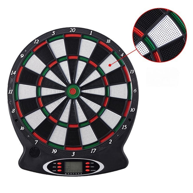 Electronic Dart Board Game LCD Digital Scoring Display Kids Dart Board, 43cm