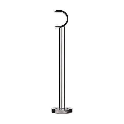 GoodHome Olympe Curtain Pole Bracket 28mm Grey Nickel Effect Metal - Long