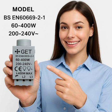 GET Push Dimmer Switch Module 240V On/Off Turn Adjust Replacement 40-400W