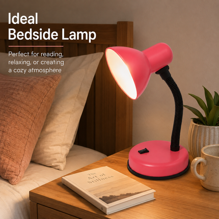 Study Desk Lamp Flexible Neck E27 40W Simple Design for Study Work Room Home