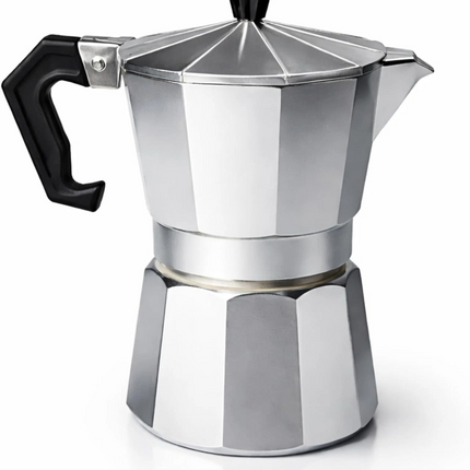 Moka Pot Stovetop Aluminium Italian Espresso Ground Coffee Latte Maker 100ml