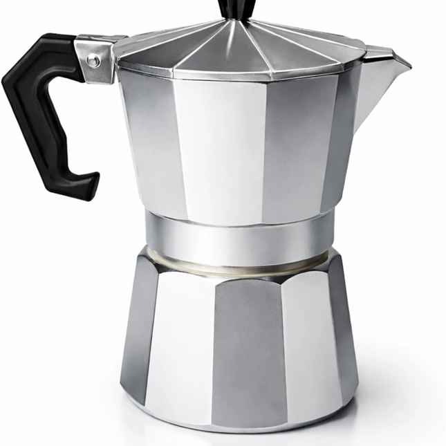 Moka Pot Stovetop Aluminium Italian Espresso Ground Coffee Latte Maker 100ml