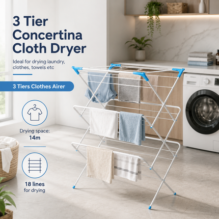 3-Tier Folding Clothes Airer