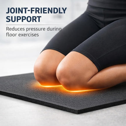 Yoga Mat Thick 10mm Non-Slip PVC Exercise Floor Mat For Gym Pilates & Home