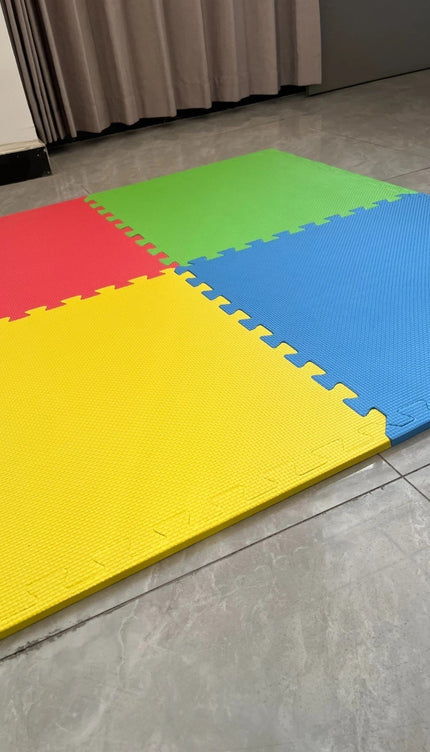 Color Eva Foam Mats Soft Floor Tiles Interlocking Kids Play Gym Exercise 60x60cm