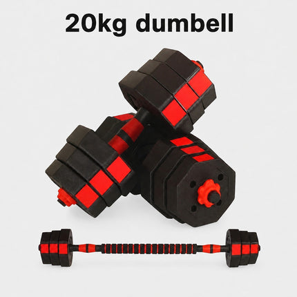 Dumbbells 20KG Adjustable Octagonal Workout Set