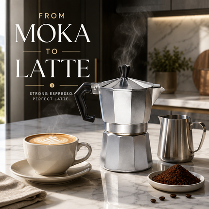 Moka Pot Stovetop Aluminium Kitchen Italian Espresso Ground Coffee Latte Maker