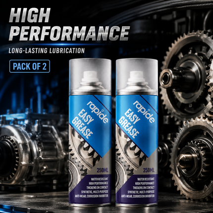2x Easy Grease Spray Lubricant Synthetic Oil Waterproof Rust Protection 250ml