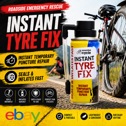 Instant Tyre Fix Spray 200ml Bike Car Puncture Repair Kit