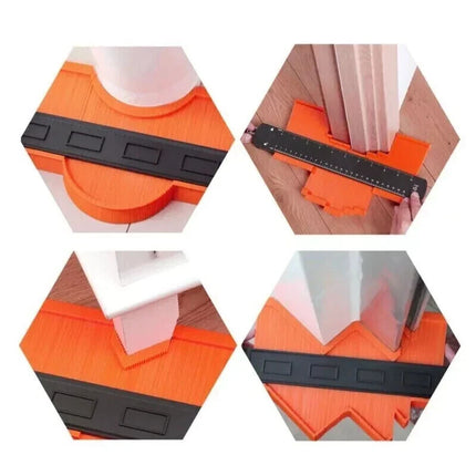 Contour Gauge with Lock 10" Shape Duplicator Profile Gauge Tool &Tiling Laminate