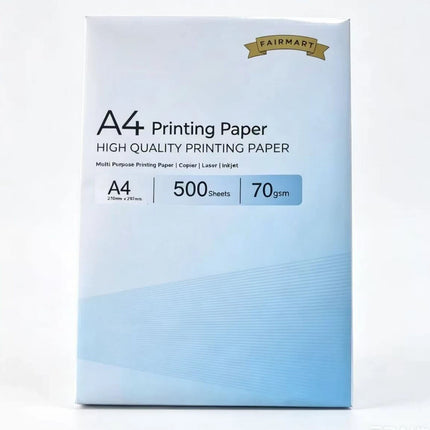 A4 Printer Paper White 70gsm 500 Sheets Multipurpose Inkjet Laser Copier 1-Ream