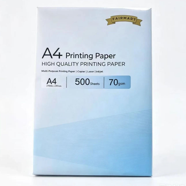 A4 Printer Paper White 70gsm 500 Sheets Multipurpose Inkjet Laser Copier 1-Ream