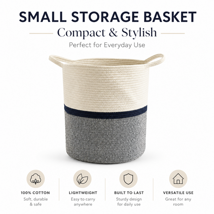 Cotton Rope Storage Basket – Small