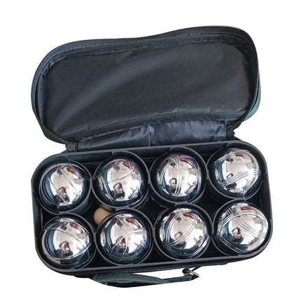 French Boules Petanque Balls Set Chrome Steel Outdoor Game with Carry Case