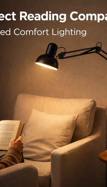 Modern Metal Floor Lamp Flexible Swing Arms Reading Floor Adjustable Tall Light