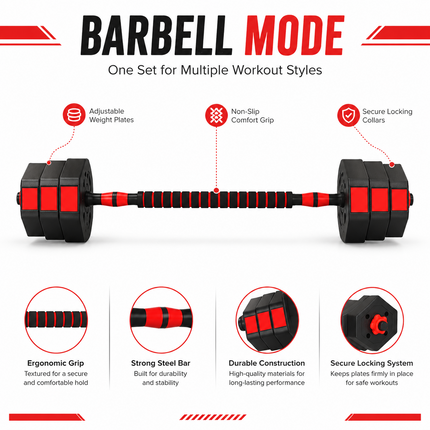 Dumbbells 40KG Adjustable Octagonal Strength Set