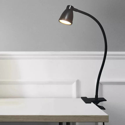 LED Desk Lamp Clip-On 3W Flexible Reading Study Light Eye Care with Brightness