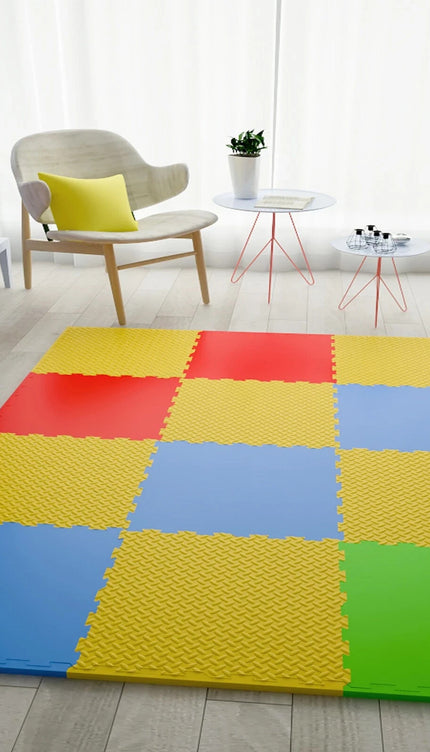 Color Eva Foam Mats Soft Floor Tiles Interlocking Kids Play Gym Exercise 60x60cm