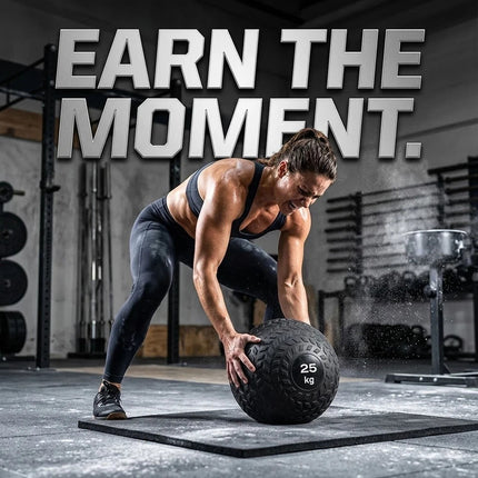 Core Balance Slam Ball Bounce Resistance Gym Yoga Weighted Medicine Ball 25KG