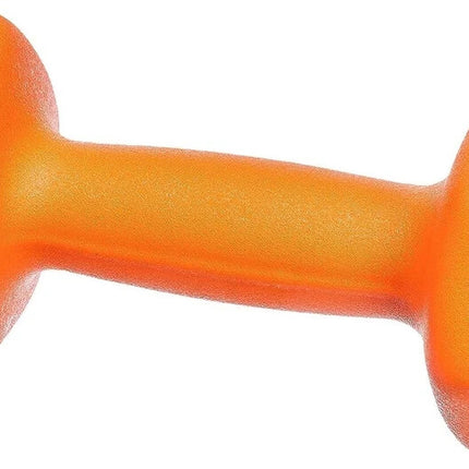1KG x 2 Neoprene Dumbbells Iron Hand Weights Aerobic Workout Fitness Gym Orange