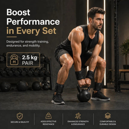 Ankle Wrist Leg Weights Straps 2 PCS Running Yoga Gym Training Exercise Fitness