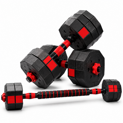 Dumbbells 40KG Adjustable Octagonal Strength Set