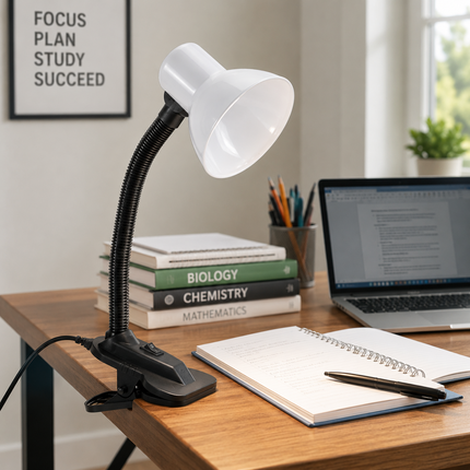 LED Desk Lamp Clip On Adjustable Office Bed Study Table Clamp Reading Light