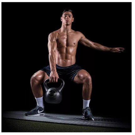 Kettlebell Set Vinyl Coated Cast Iron 4KG-20KG Gym Fitness Training Weights
