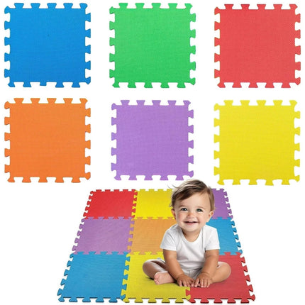 18X Thick Interlocking EVA Soft Foam Mat Multicolor Kids Play Floor Tile Mat New