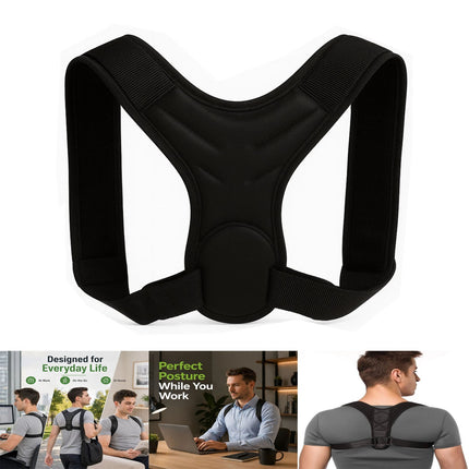 Posture Corrector Bad Back Lumbar Shoulder Support Belt Brace Men Women